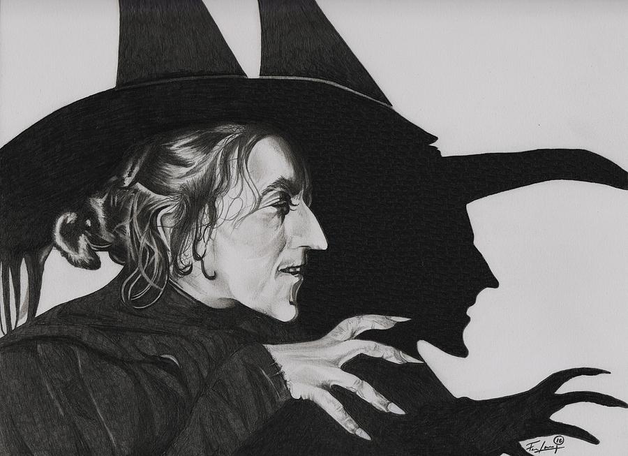 900x653 Wicked Witch Of The West Drawing - Evil Witch Drawing