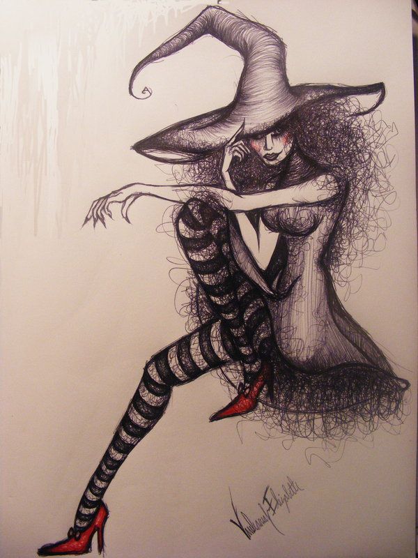 600x800 Evil Witch Drawing - Evil Witch Drawing