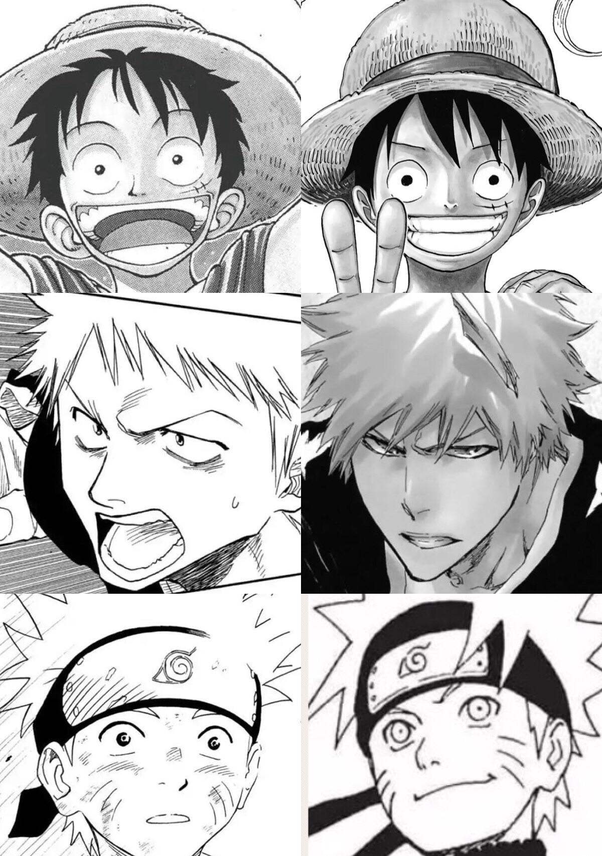 1200x1707 big three's drawing evolution manga - Evolution Drawing