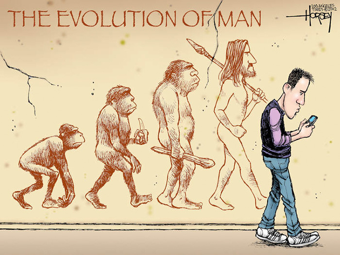 700x525 the evolution of man bored panda - Evolution Of Man Drawing
