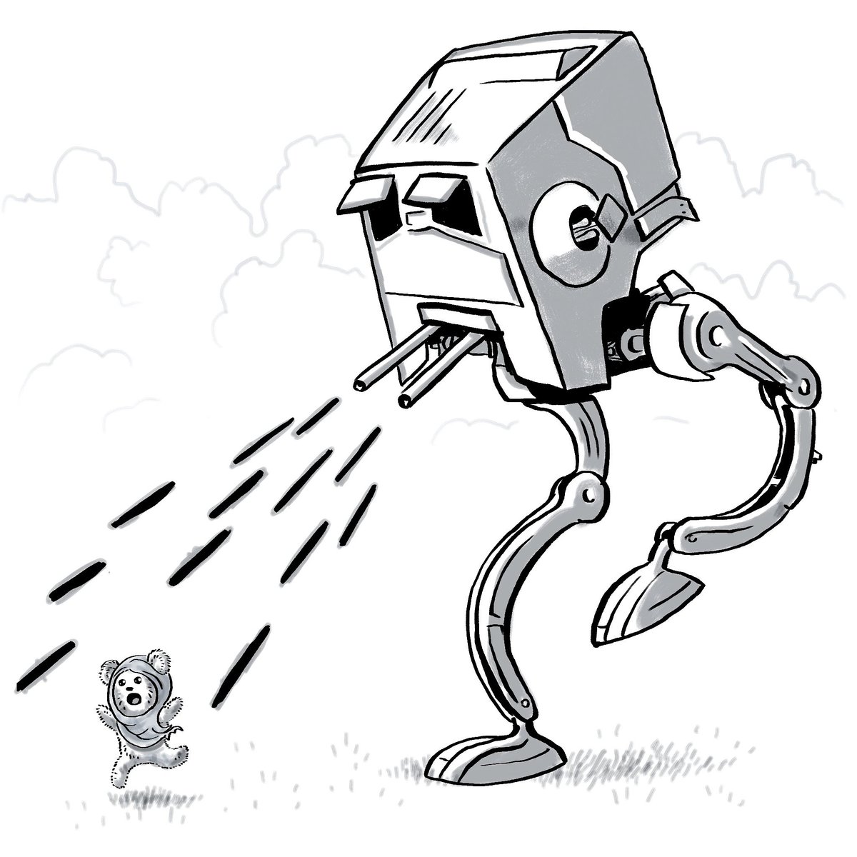 1200x1200 Ewok Drawing Free Download - Ewok Drawing