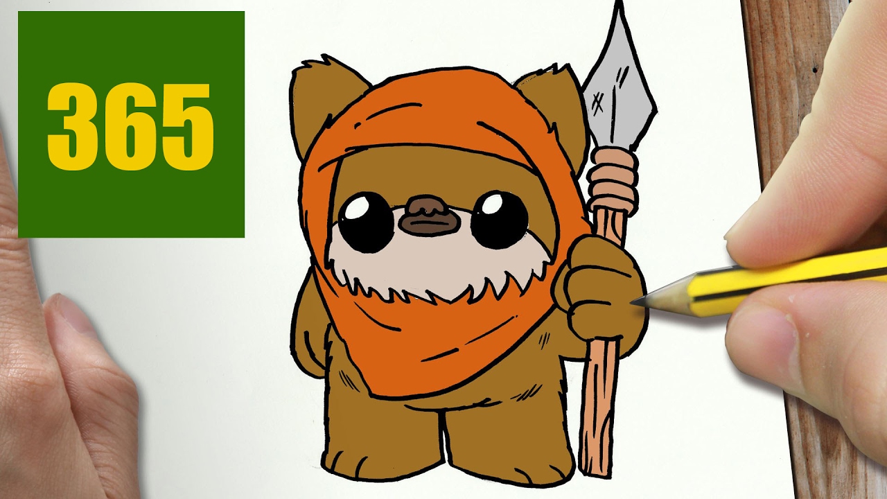 1280x720 How To Draw A Ewok Cute, Easy Step - Ewok Drawing