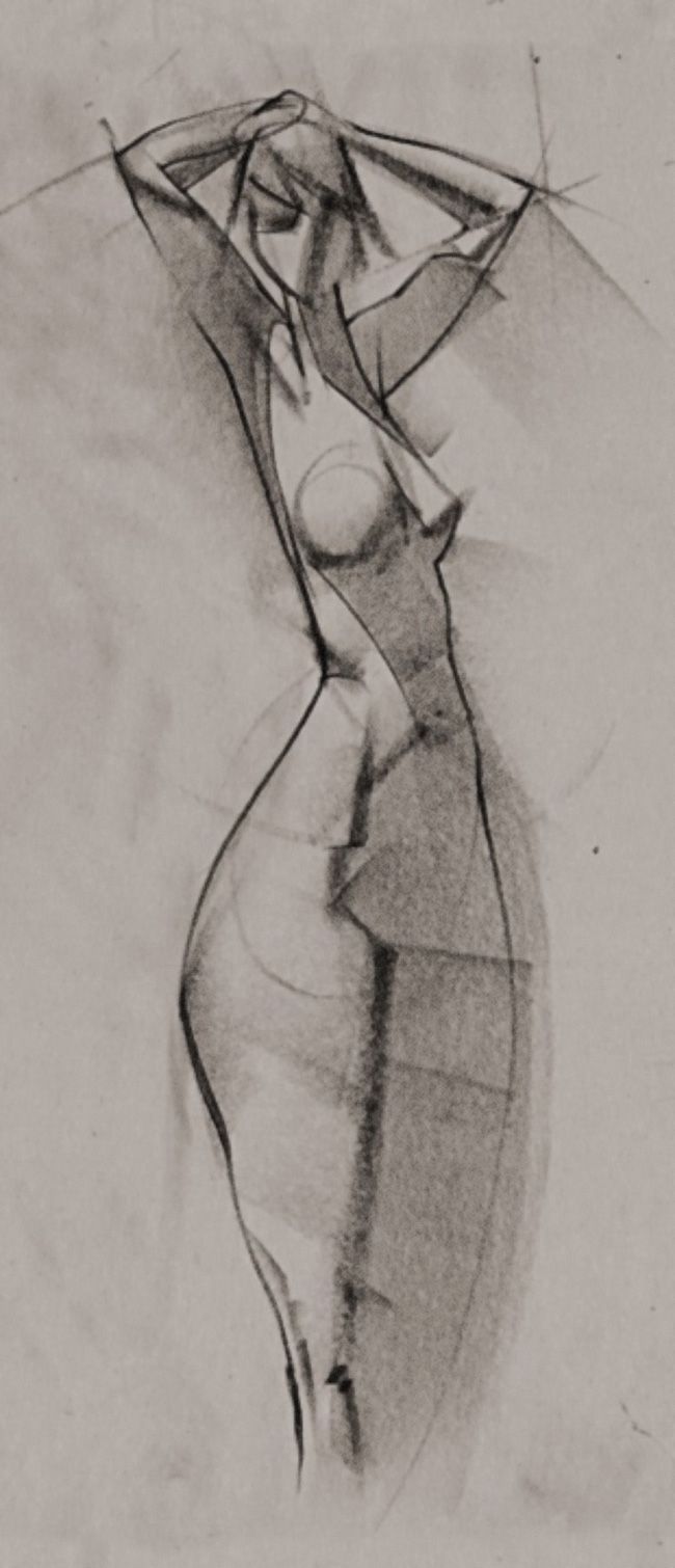 650x1510 Exaggerated Female Figure - Exaggerated Drawings