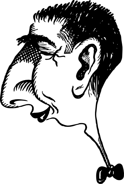 402x595 Man Clip Art - Exaggerated Drawings