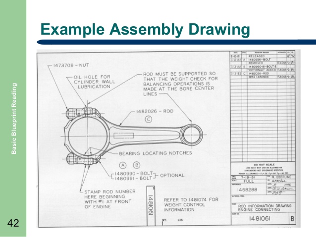 638x479 Basic Blueprint Reading - Example Drawing