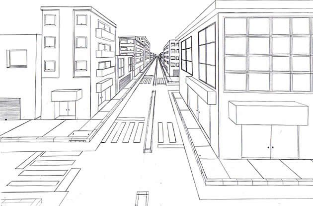 630x414 One Point Perspective Drawing The Ultimate Guide Drawing - Example Drawing