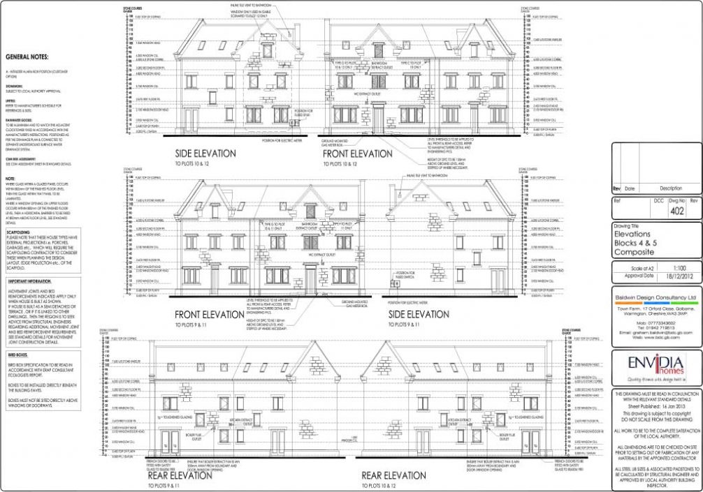 1006x705 Working Construction Drawings - Example Drawing