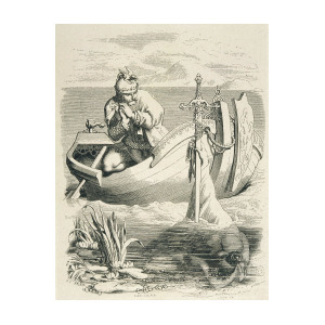 300x300 Excalibur Given To King Arthur Drawing - Excalibur Drawing