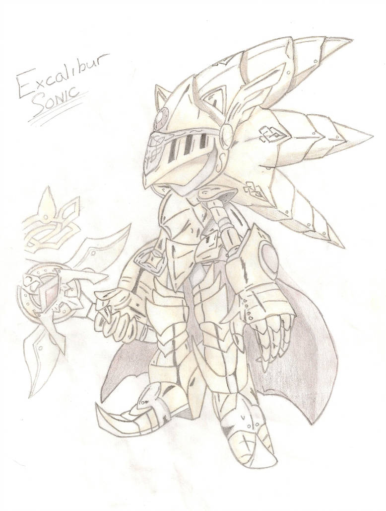 778x1028 Excalibur Sonic Drawing - Excalibur Drawing