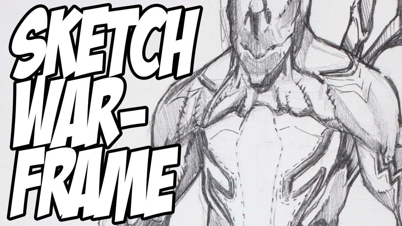 1280x720 Sketching Excalibur Warframe Online Game - Excalibur Drawing