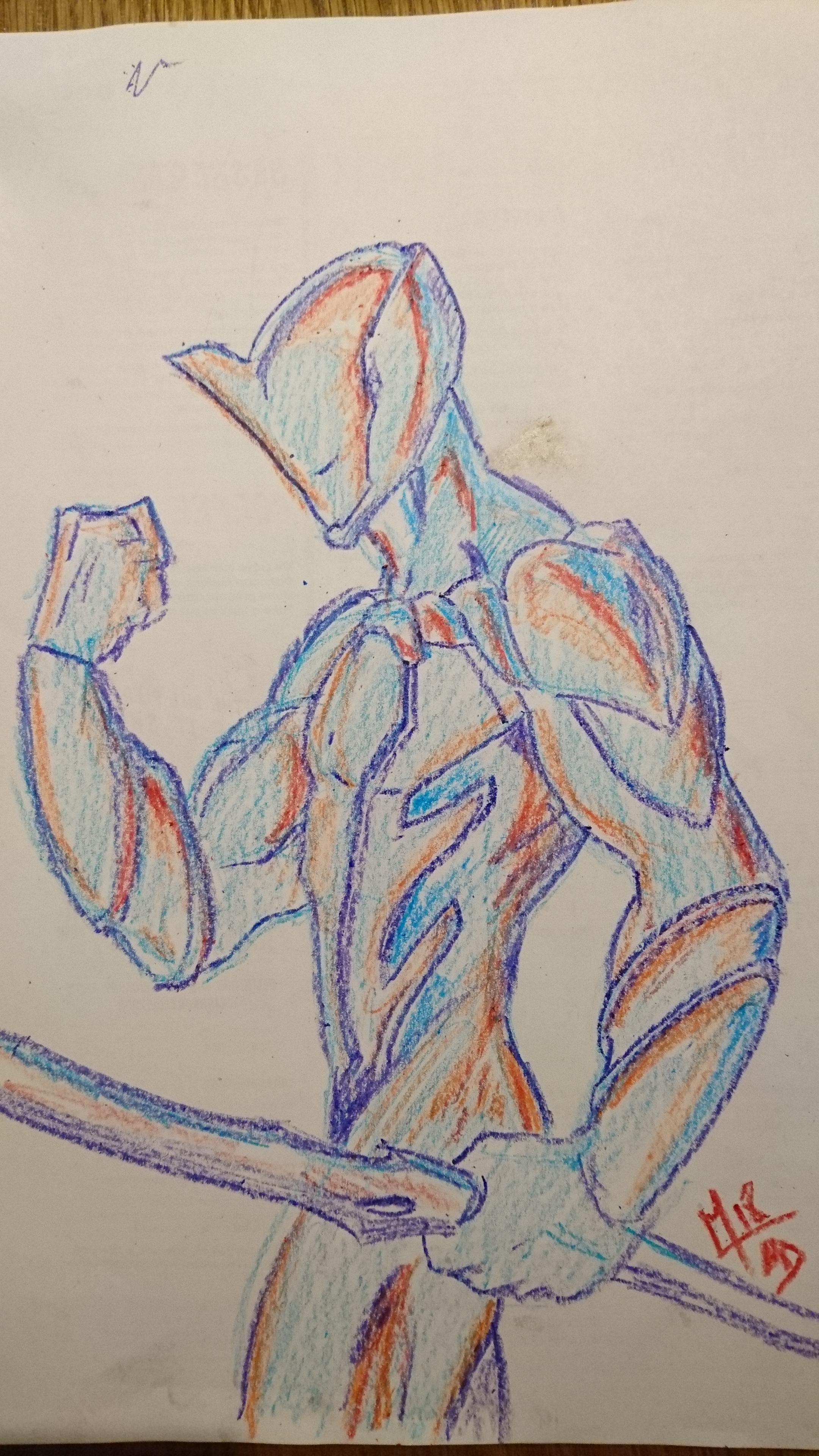 2160x3840 Waiting For My Lunch, Drawing An Excalibur Warframe - Excalibur Drawing
