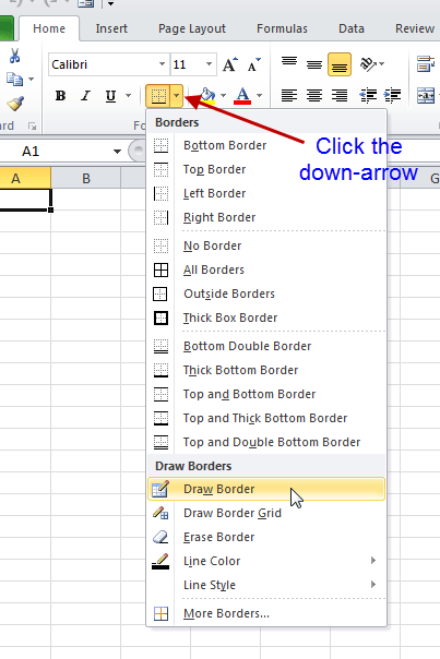 403x604 drawing borders - Excel Drawing