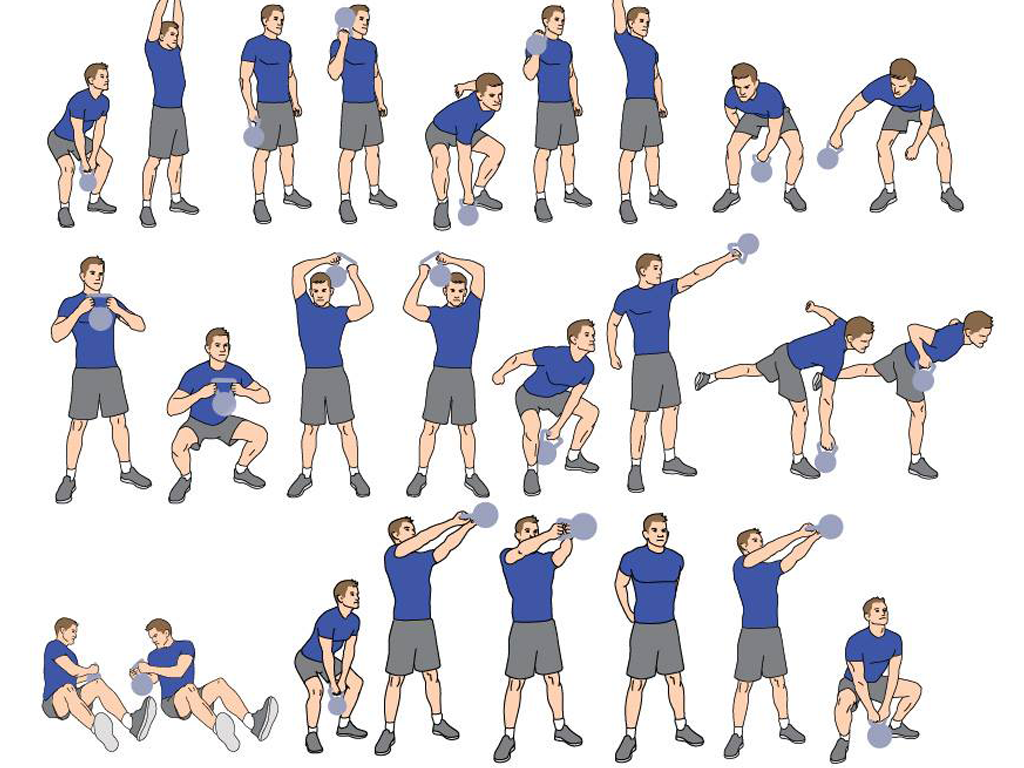 1024x768 exercise illustrations graham bower - Exercise Drawings