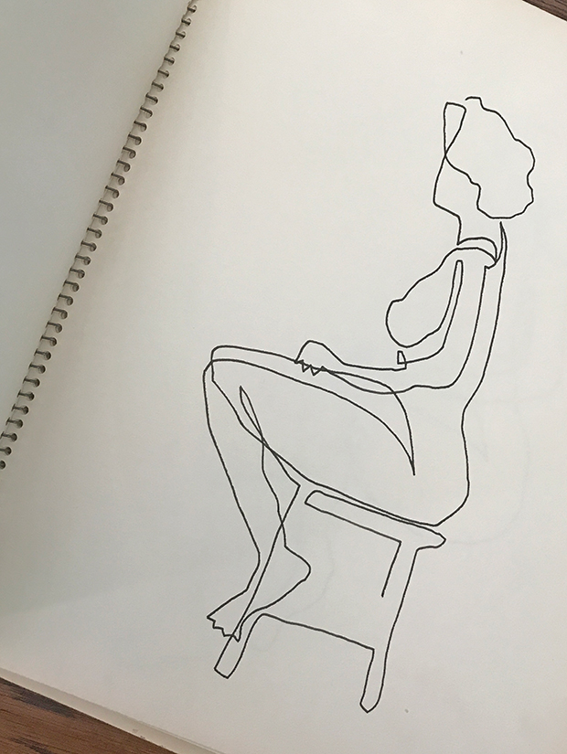 620x825 single line drawings as therapeutic exercise jungalowjungalow - Exercise Drawings