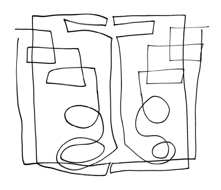 757x651 two handed reflection drawing exercise quarto knows blog - Exercise Drawings