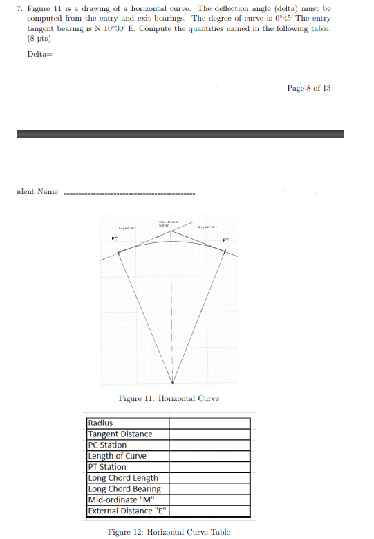 541x778 solved figure is a drawing of a horizontal curve - Exit Drawing
