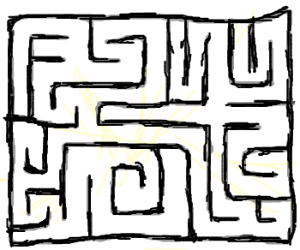 300x250 maze with no exit drawing - Exit Drawing