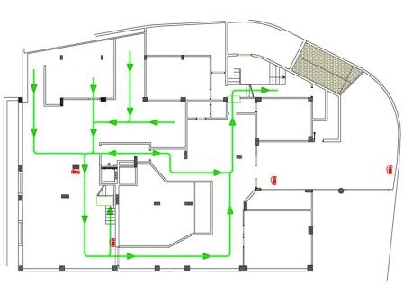 448x316 emergency escape and fire fighting - Exit Drawing