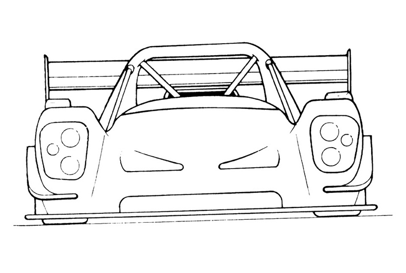 817x549 Car Drawings Outline Pictures Of Car - Exotic Car Drawings