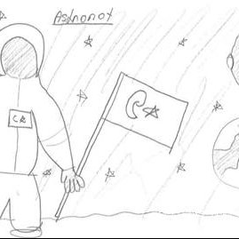 269x269 Drawing And Explanation Belonging To People Traveling To Space - Explanation Drawing