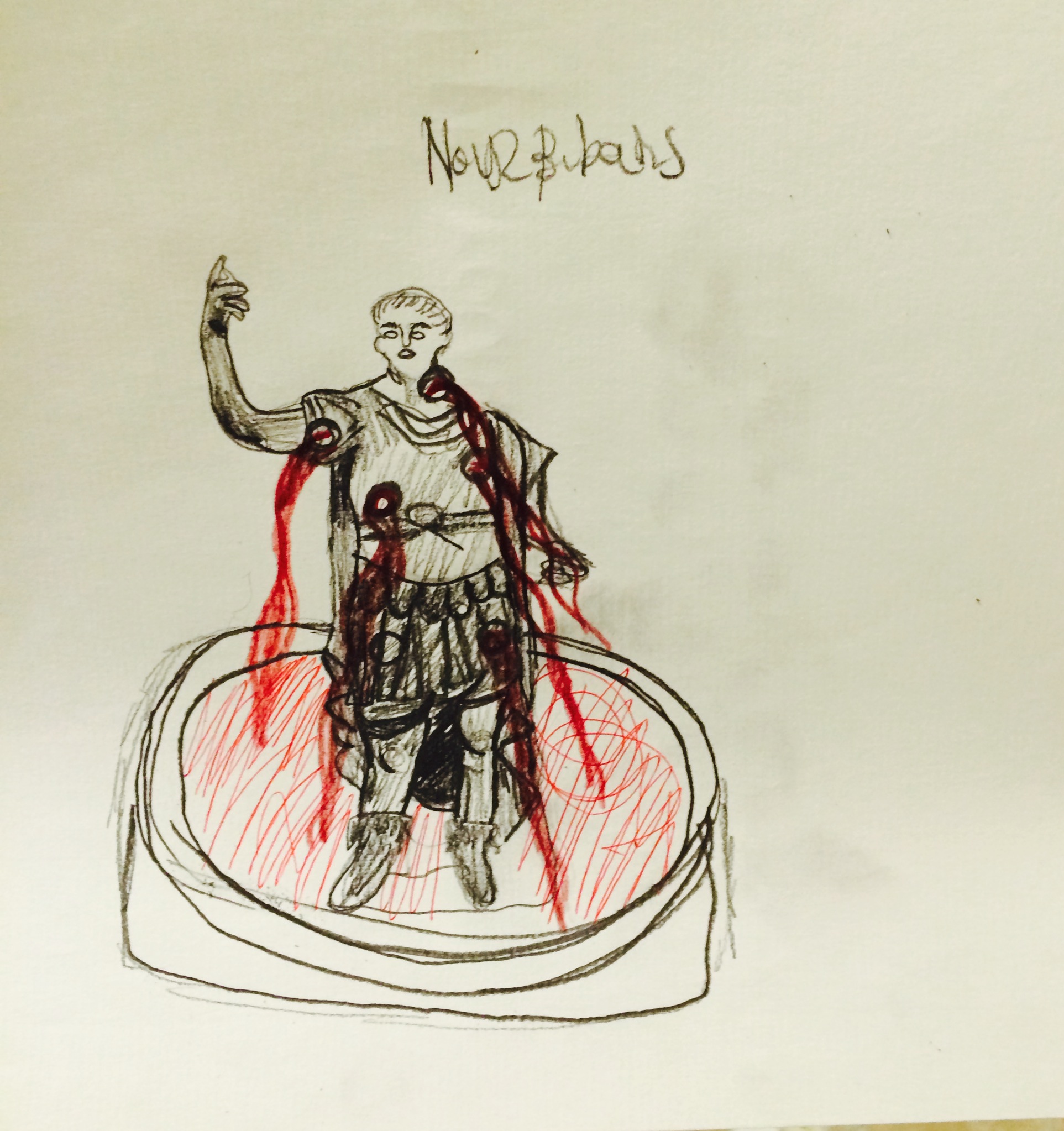 1925x2046 Drawing Of Calpurnia's Dream - Explanation Drawing