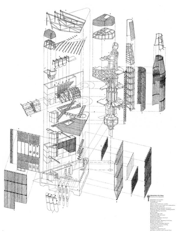 600x792 James O'leary On Twitter - Exploded Axonometric Drawing