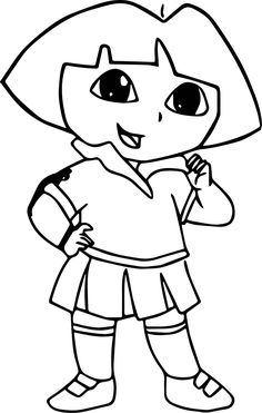 236x371 Drawing Dora The Explorer With Easy Step - Explorer Drawing