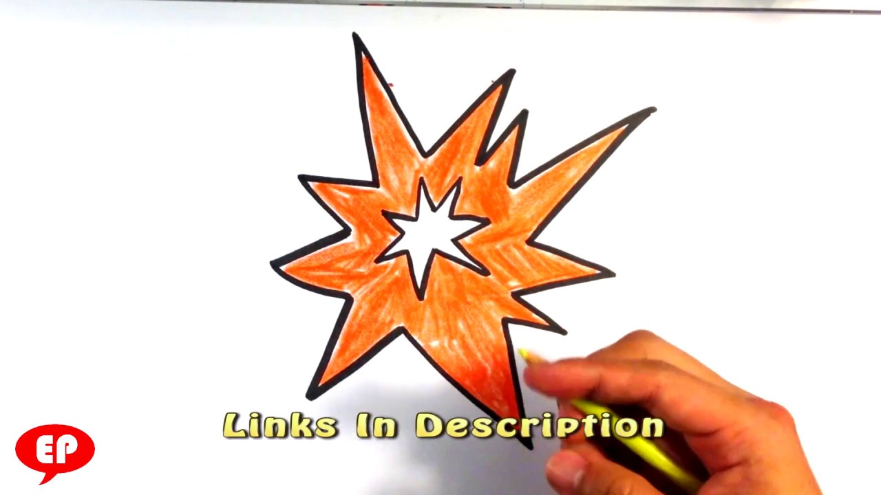 1280x720 How To Draw An Explosion - Explosion Drawing