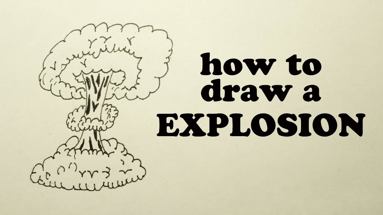 1280x720 How To Draw An Explosion - Explosion Drawing