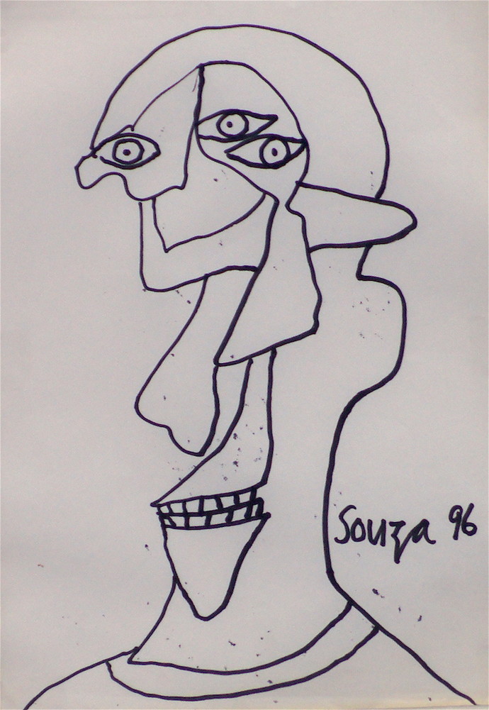 690x1001 Untitled - Expressionism Drawing