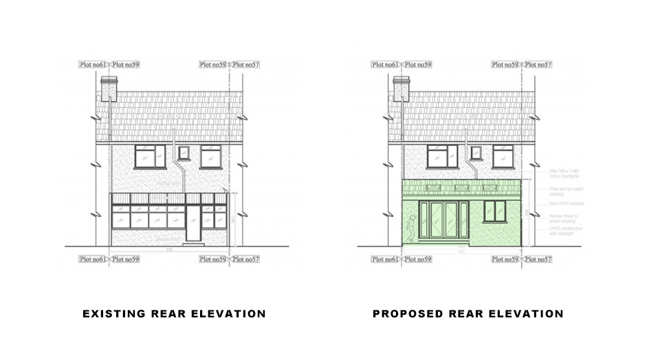 960x520 single storey rear extension replace conservatory lewisham - Extension Drawings