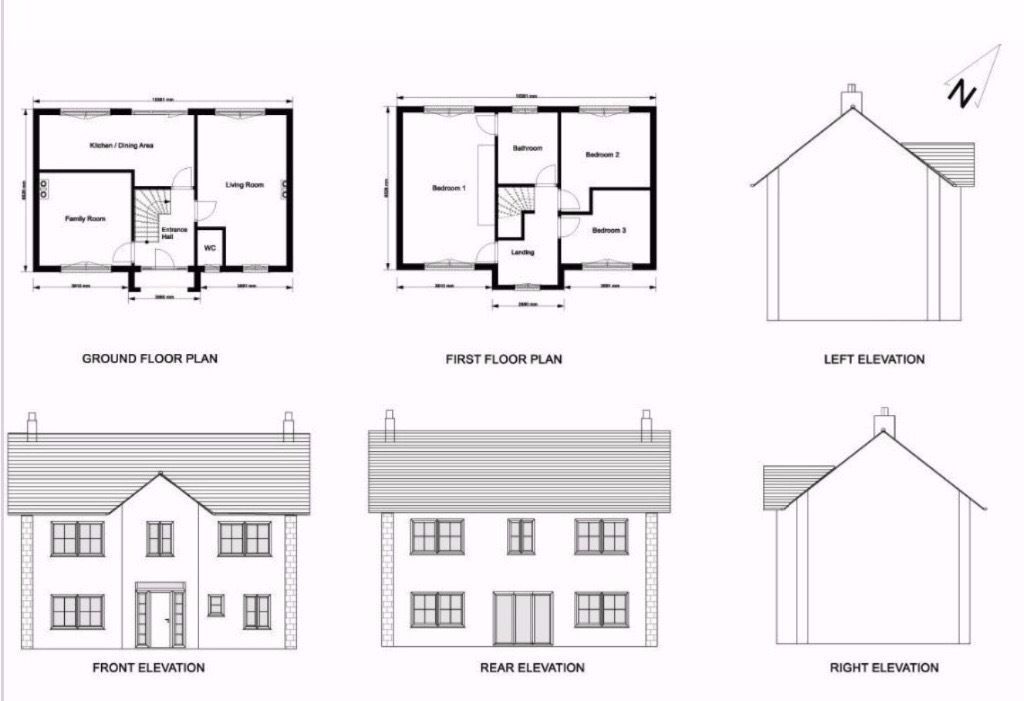 1024x701 architectural planning drawings, building regulations, free quotes - Extension Drawings