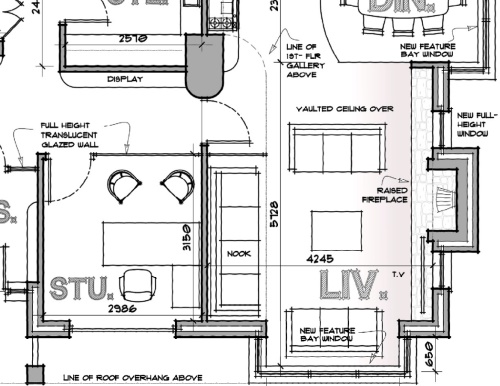 500x386 architect designed house extension drawings with layout changes - Extension Drawings