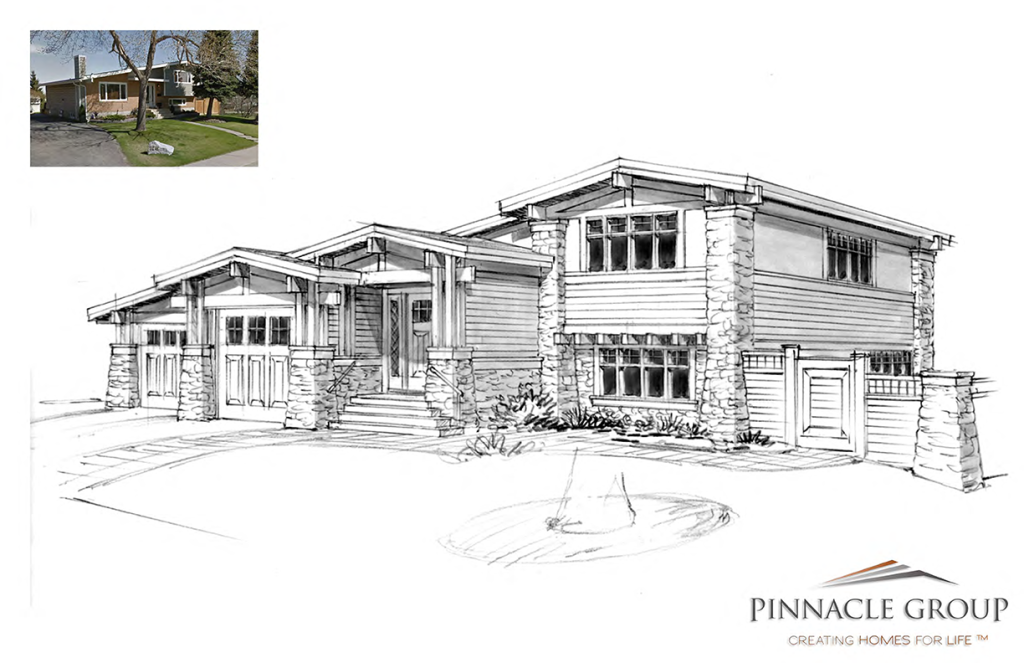 1024x663 calgary exterior home renovations pinnacle group - Exterior Drawing