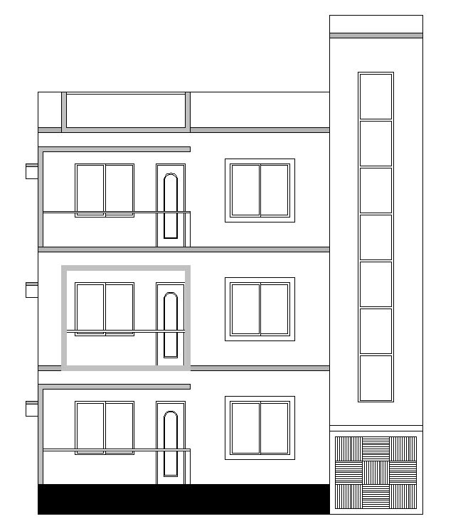 651x747 draw floor plan and exterior design on autocad - Exterior Drawing