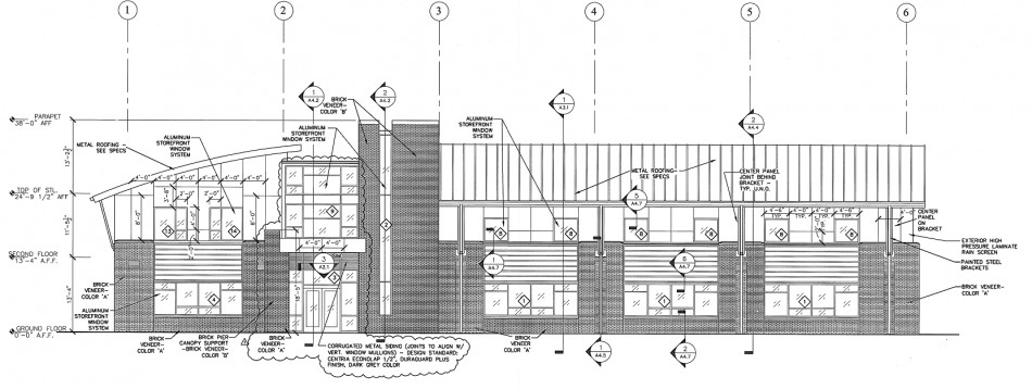 950x358 garbee architecture, pllc exterior elevation drawing - Exterior Drawing