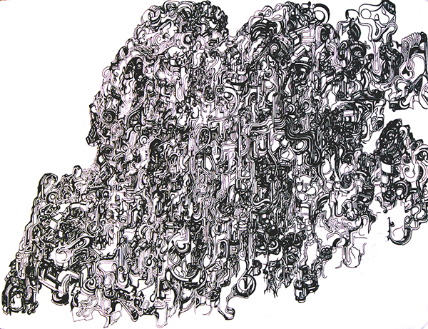 600x461 extreme detail abstract machinery building on behance - Extreme Drawing