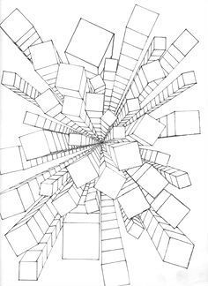 236x324 extreme perspective bilding drawing - Extreme Drawing
