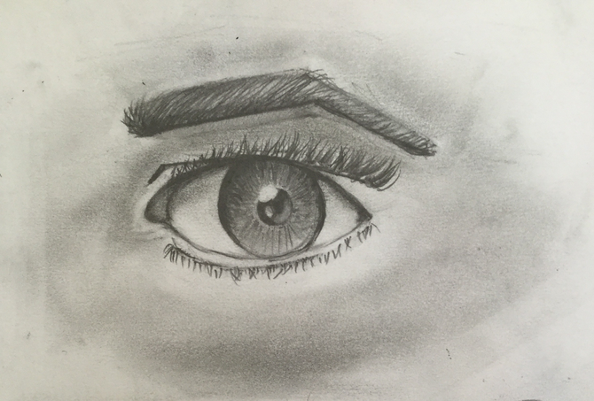 670x453 How To Draw An Eyebrow Steps - Eye And Eyebrow Drawing