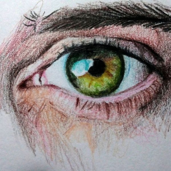 600x599 Eye Color Pencil Drawing Pencil Drawings - Eye Color Pencil Drawing
