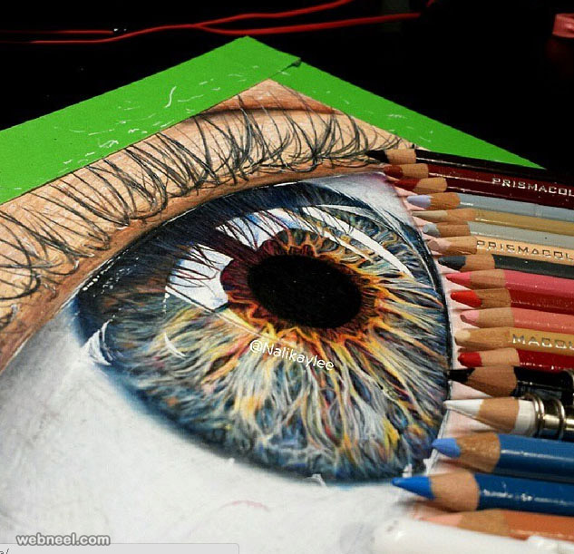 633x611 Neelan's Blog Daily Inspiration Eyes Color Pencil Drawing - Eye Color Pencil Drawing