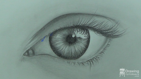 600x337 How To Draw An Eye My Drawing Tutorials - Eye Drawing