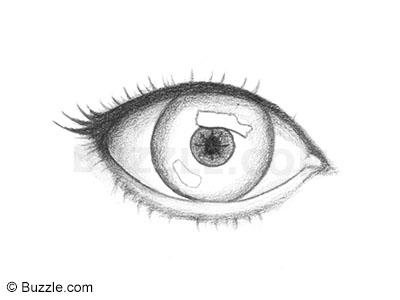 400x300 How To Draw Lively Human Eyes - Eye Drawing Black And White