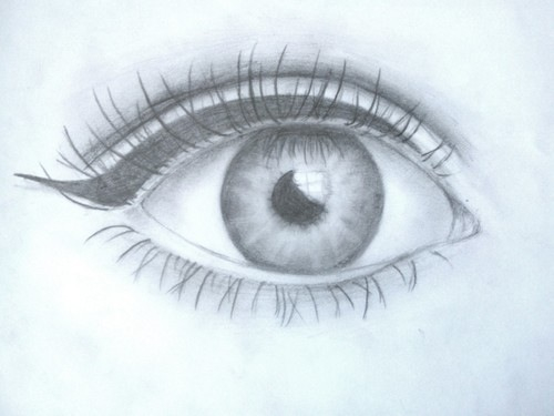 500x375 Eyedraw - Eye Drawing Black And White