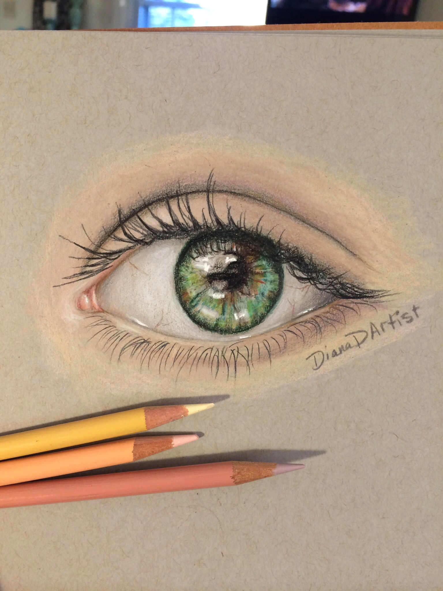 1536x2048 Eye Realistic Colored Pencil Artists - Eye Drawing Color