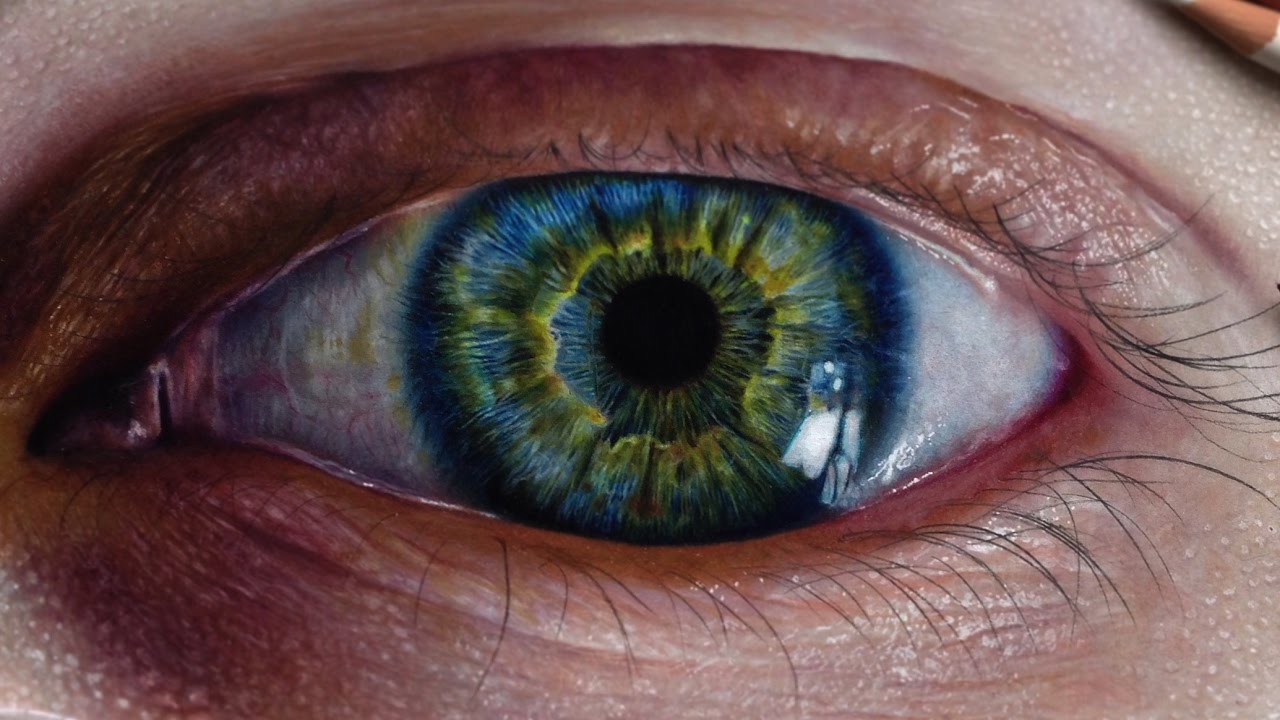 1280x720 How To Draw A Realistic Eye - Eye Drawing Color