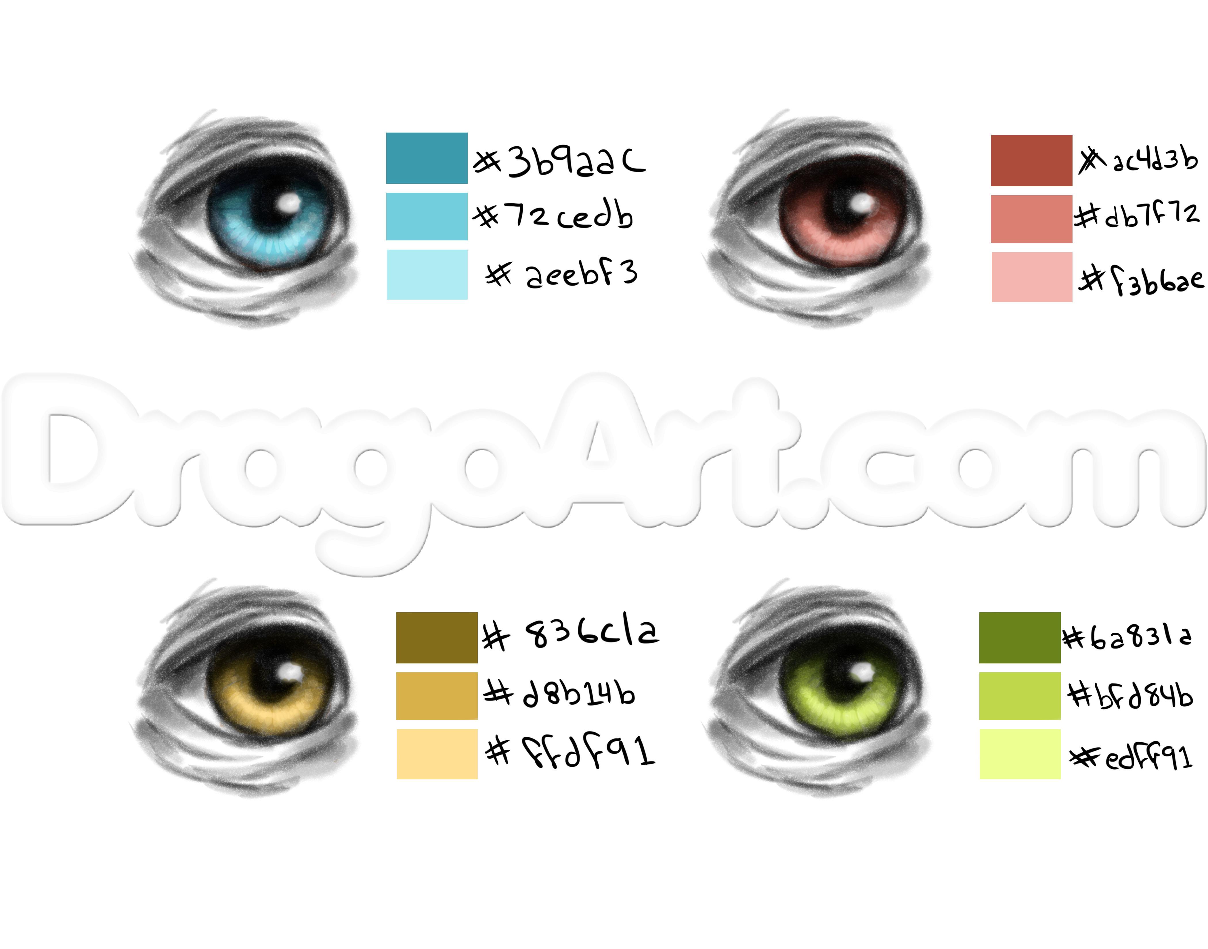 4200x3300 How To Draw And Color Dragon Eyes, Step - Eye Drawing Color