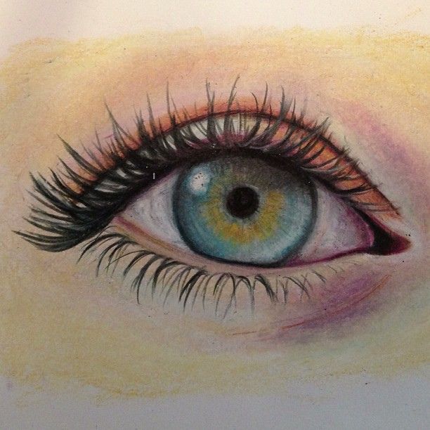 612x612 Colored - Eye Drawing Color
