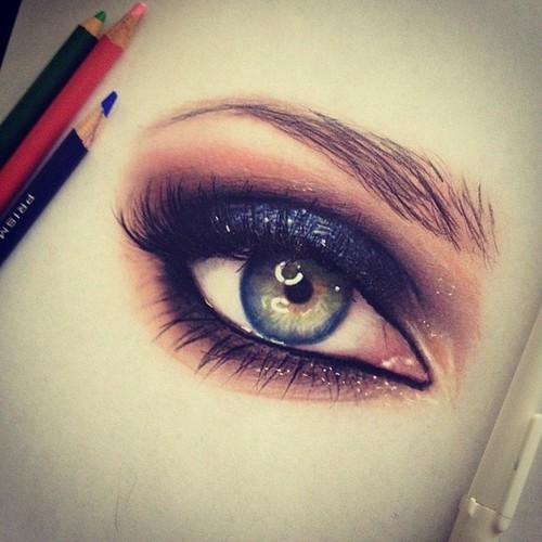 500x500 Eye Drawing Color Tumblr - Eye Drawing Color