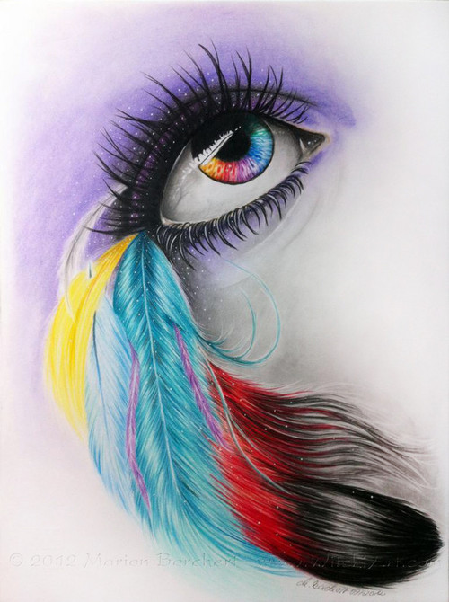 500x670 Eyes Drawing Color - Eye Drawing Color